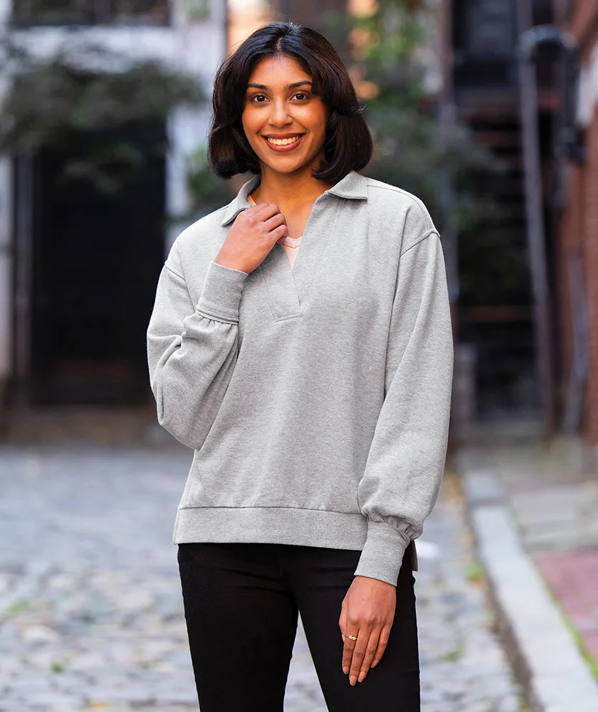 Heather Gray Blank Front