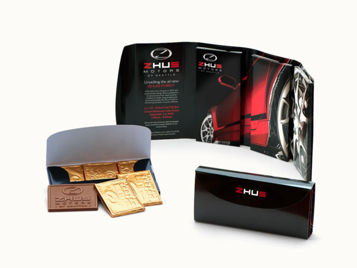 Grand Chocolate Storyteller with 9 Custom Engraved Chocolate Bars view 2