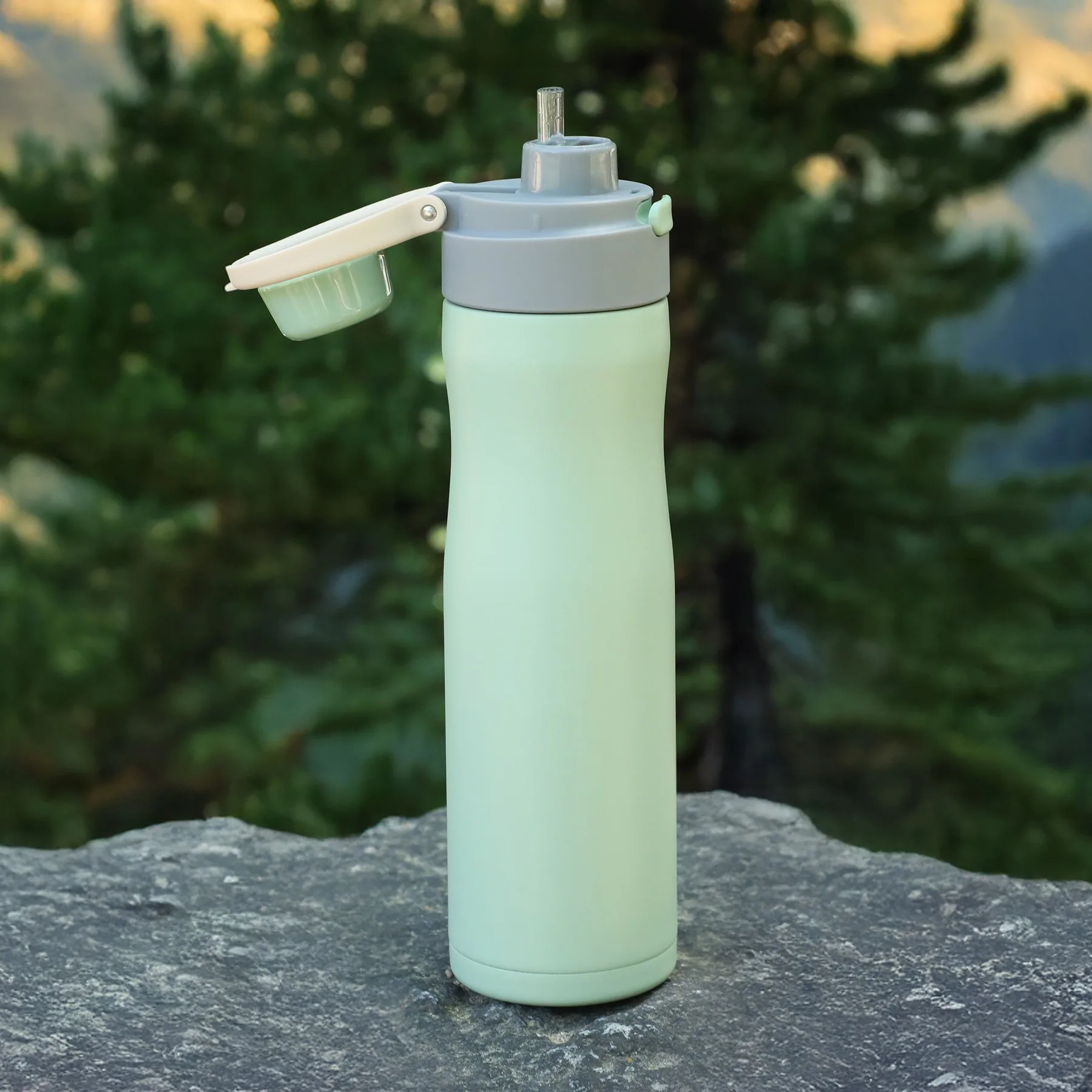 24 Oz. Vertex Powder Coated Recycled Stainless Steel Bottle view 2