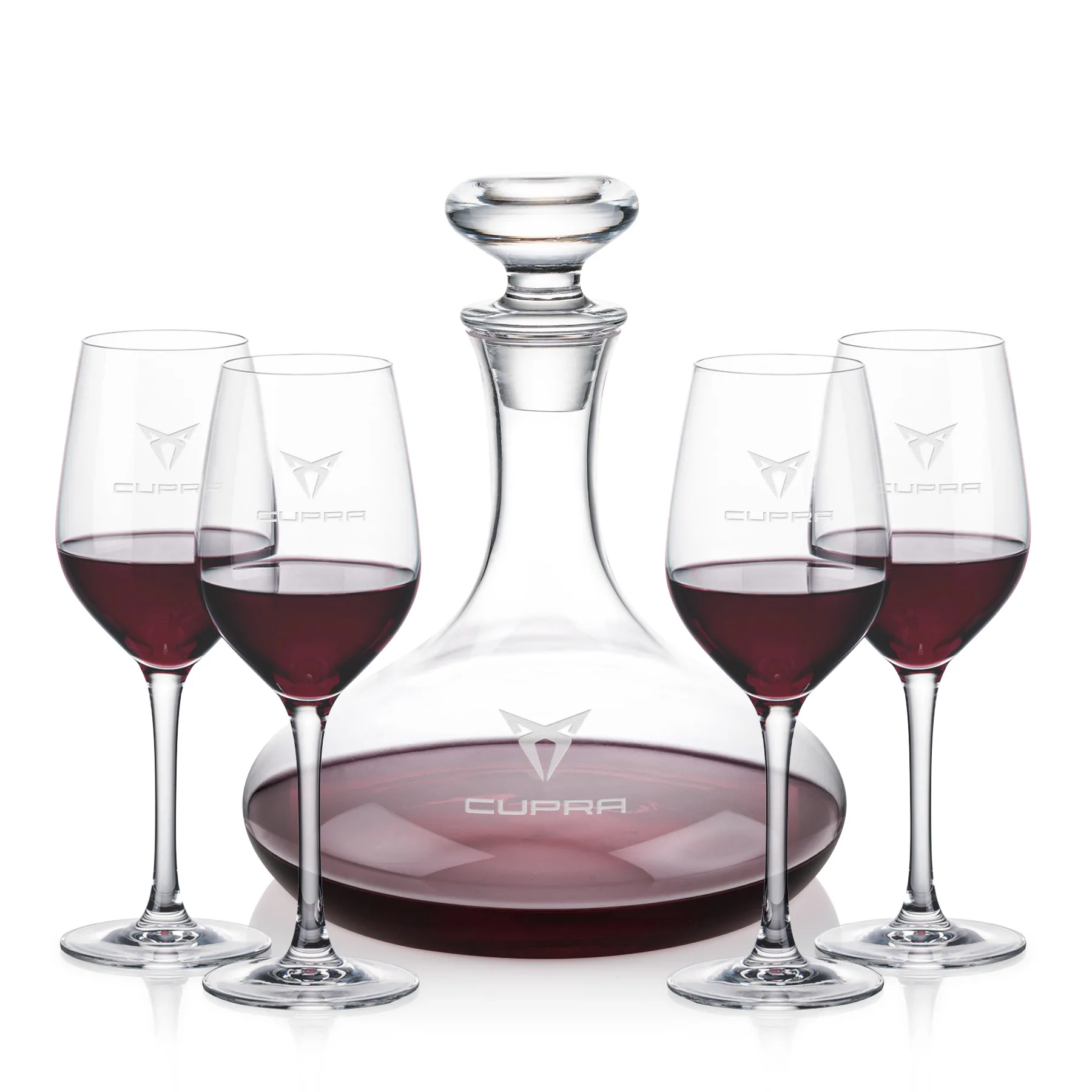 Decanter & 4 Wine