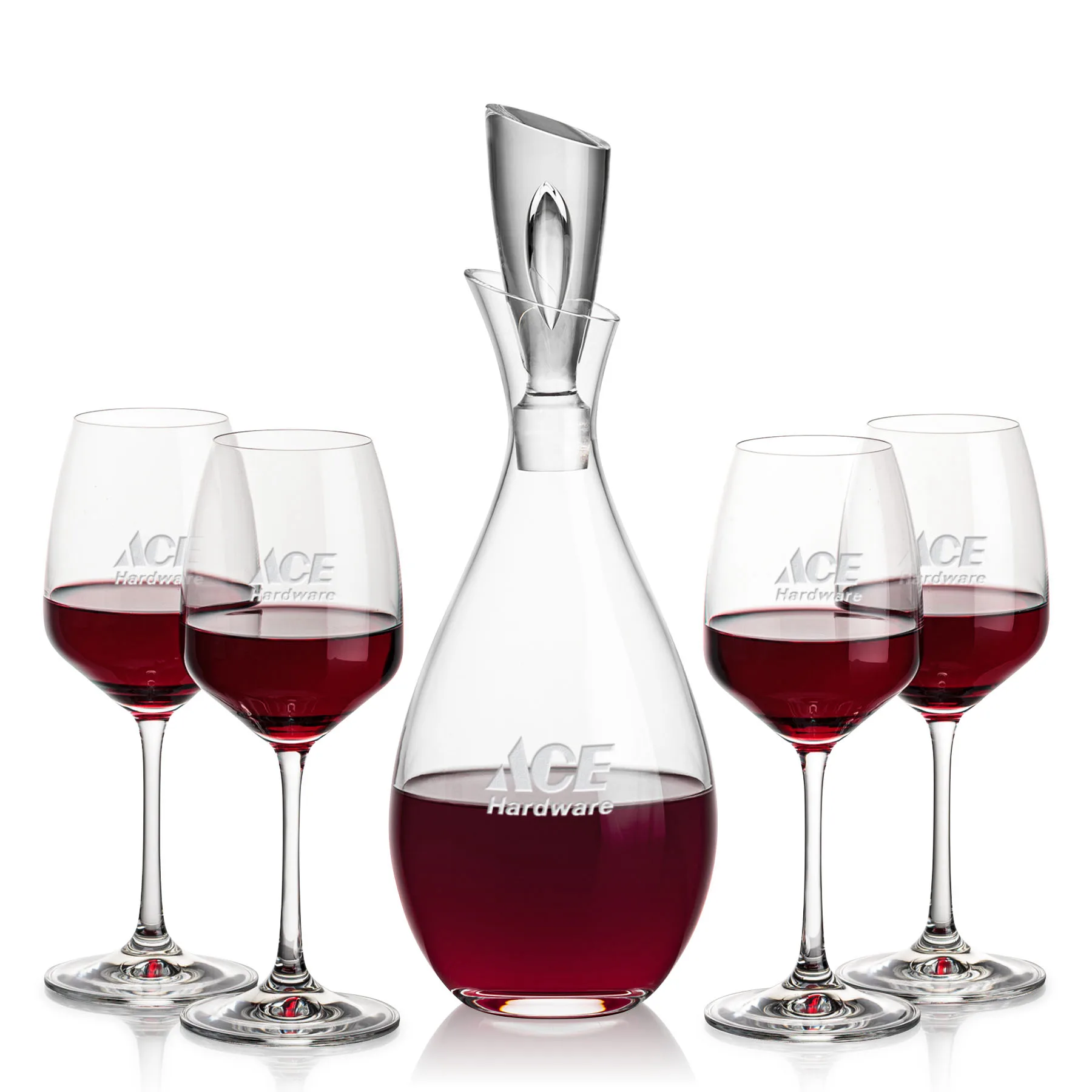 Decanter & 4 Wine
