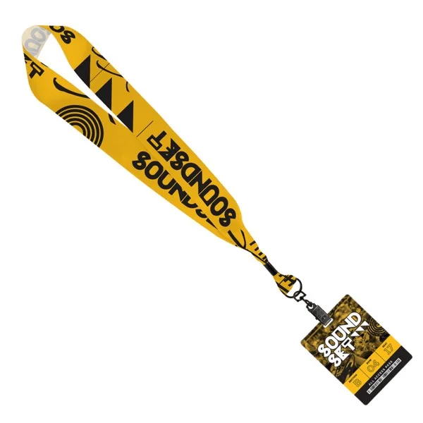 1 1/2" Dye-Sublimated Satin Ribbon Lanyard with 3" x 4" ID Badge view 2
