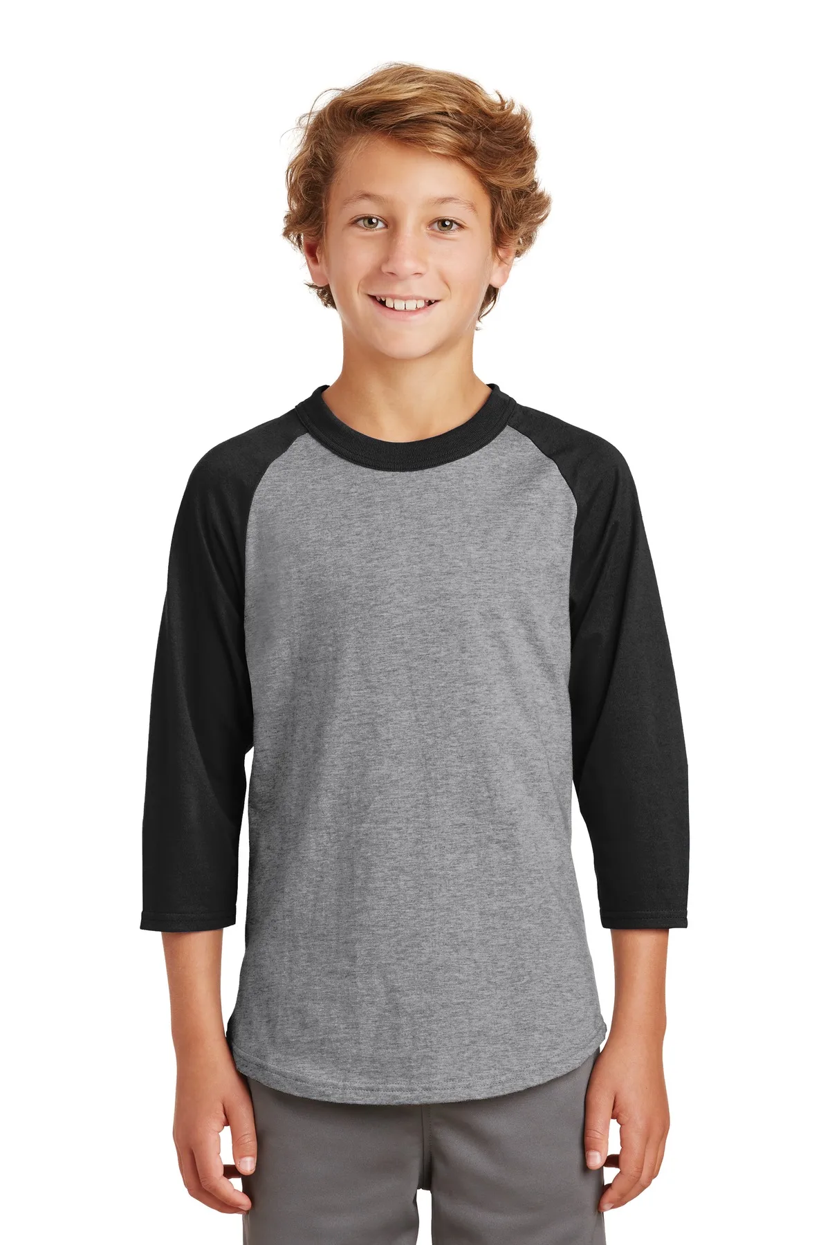 Sport-Tek® Youth Colorblock Raglan Jersey.