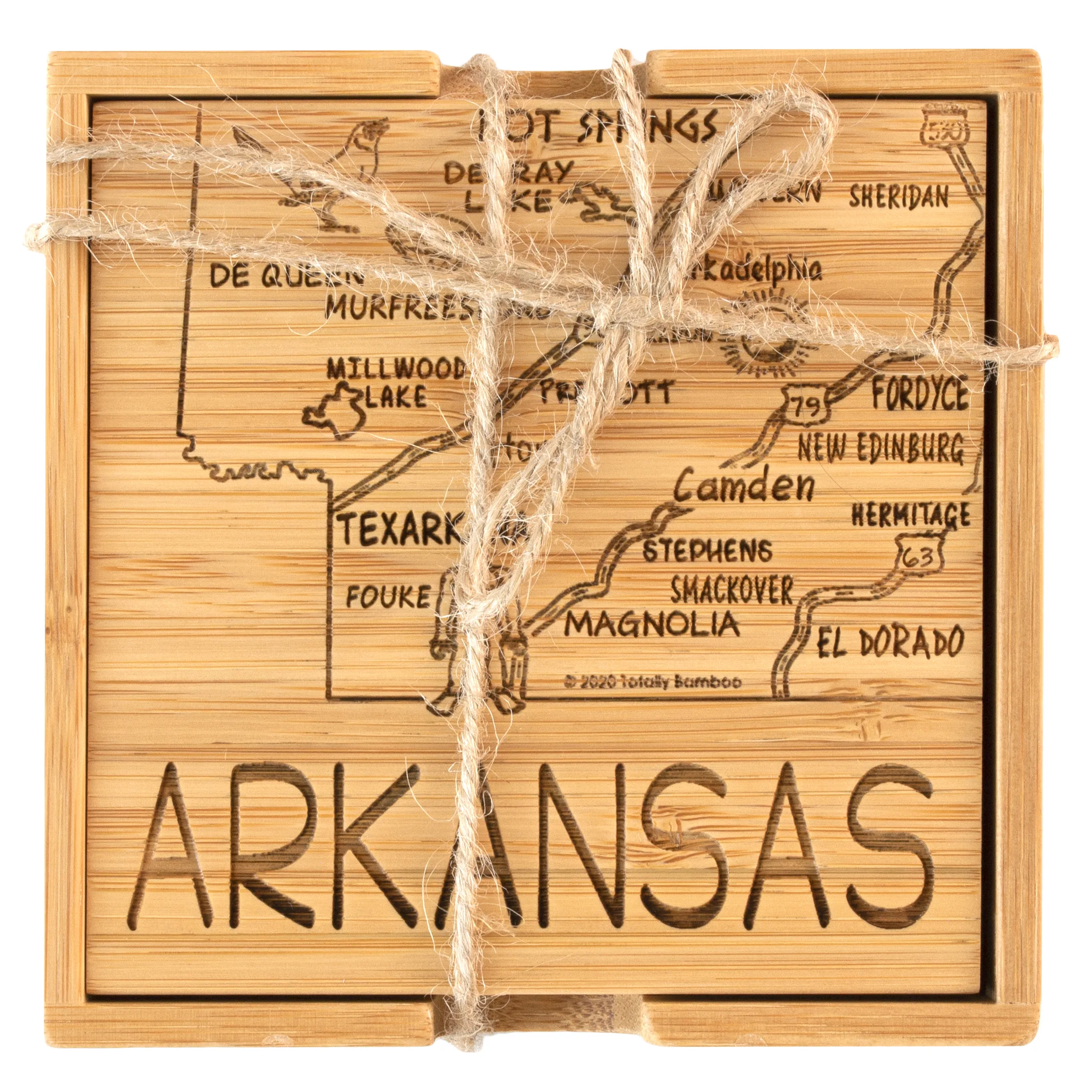 Arkansas Puzzle Coaster Set view 3