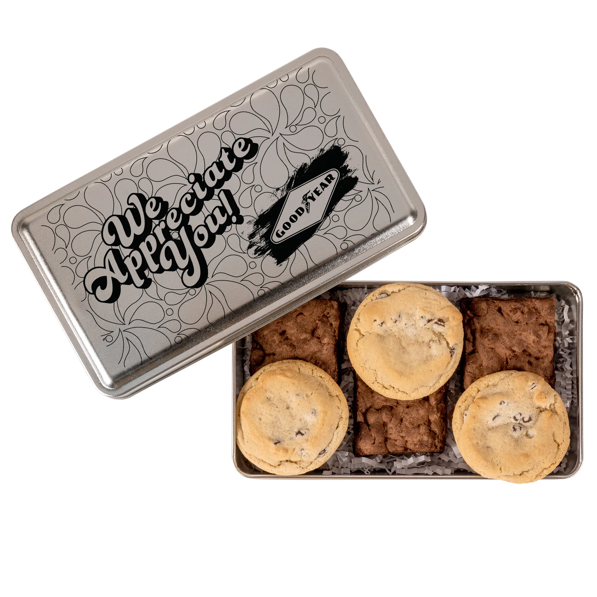 Fresh Beginnings Fudge Brownies & Chocolate Chip Cookies in Tin view 3