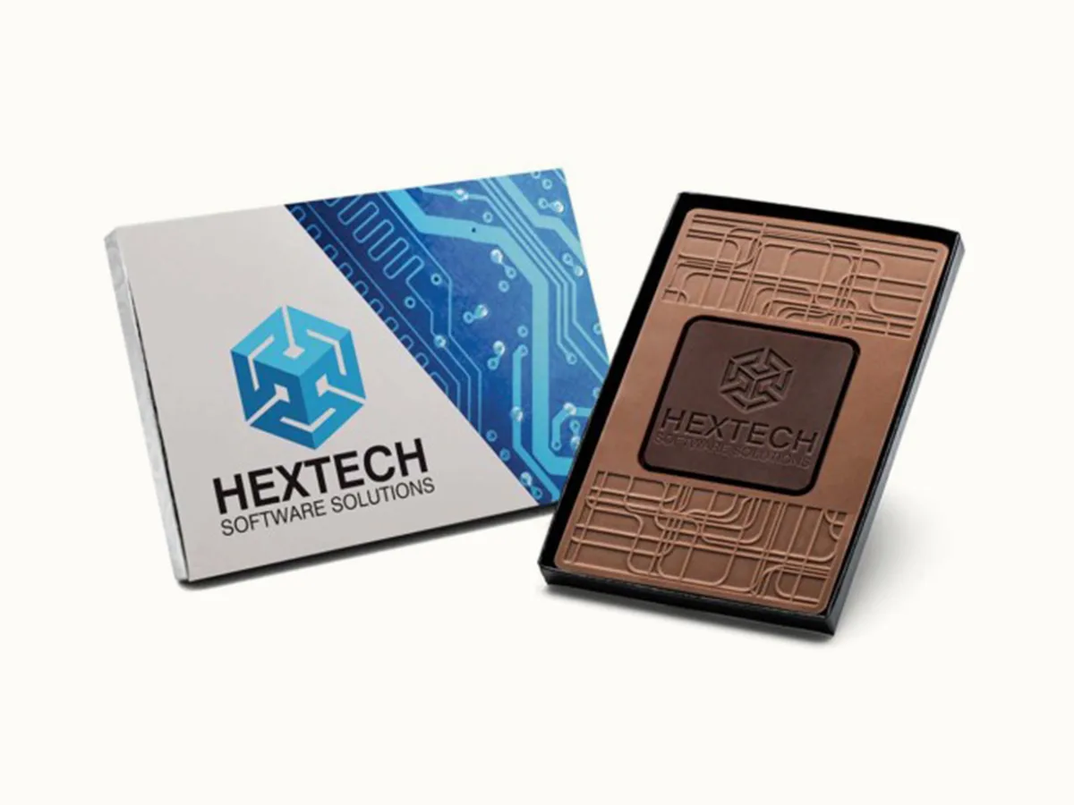 3oz. Combo Chocolate Bar with 4"x6" Gift Box view 3