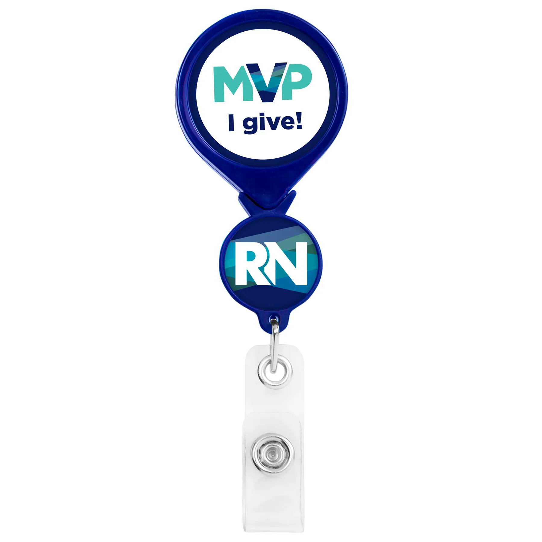 Double Up Round Retractable Badge Reel view 5