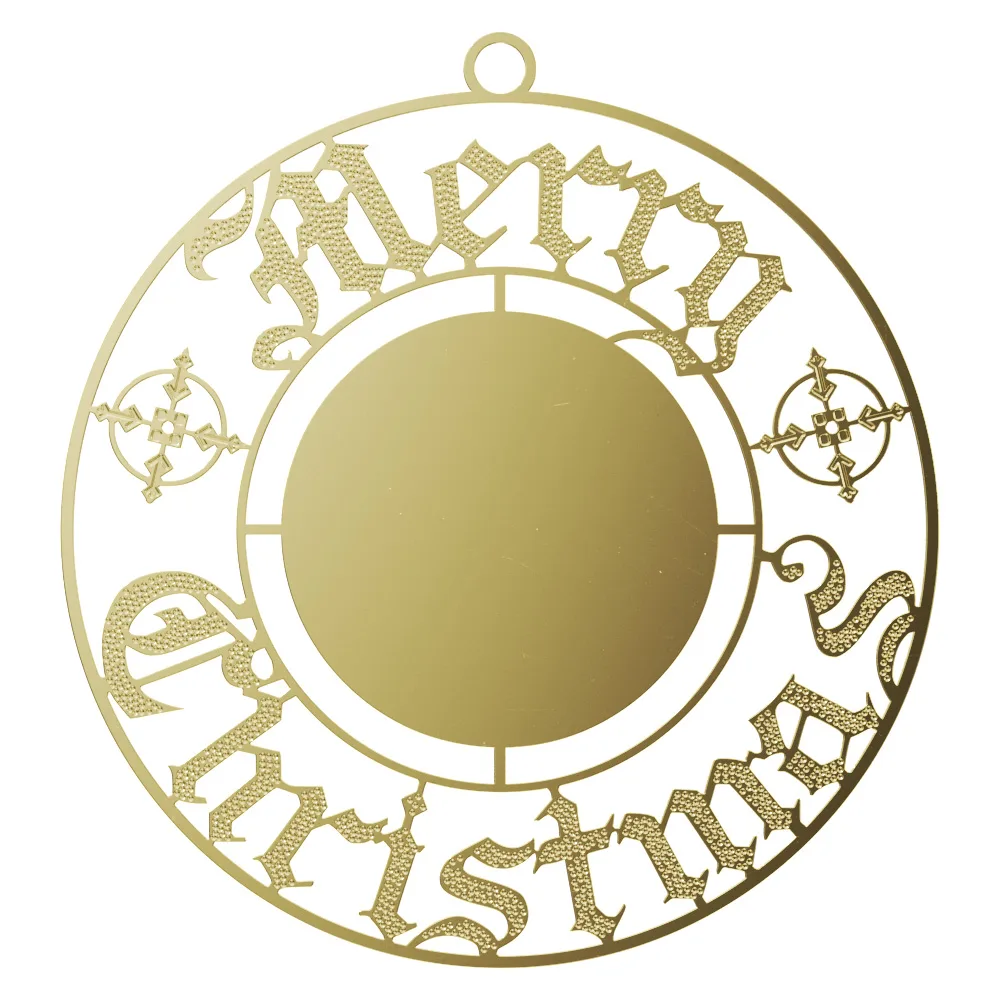Vibraprint® Merry Christmas Holiday Ornament (3") view 2