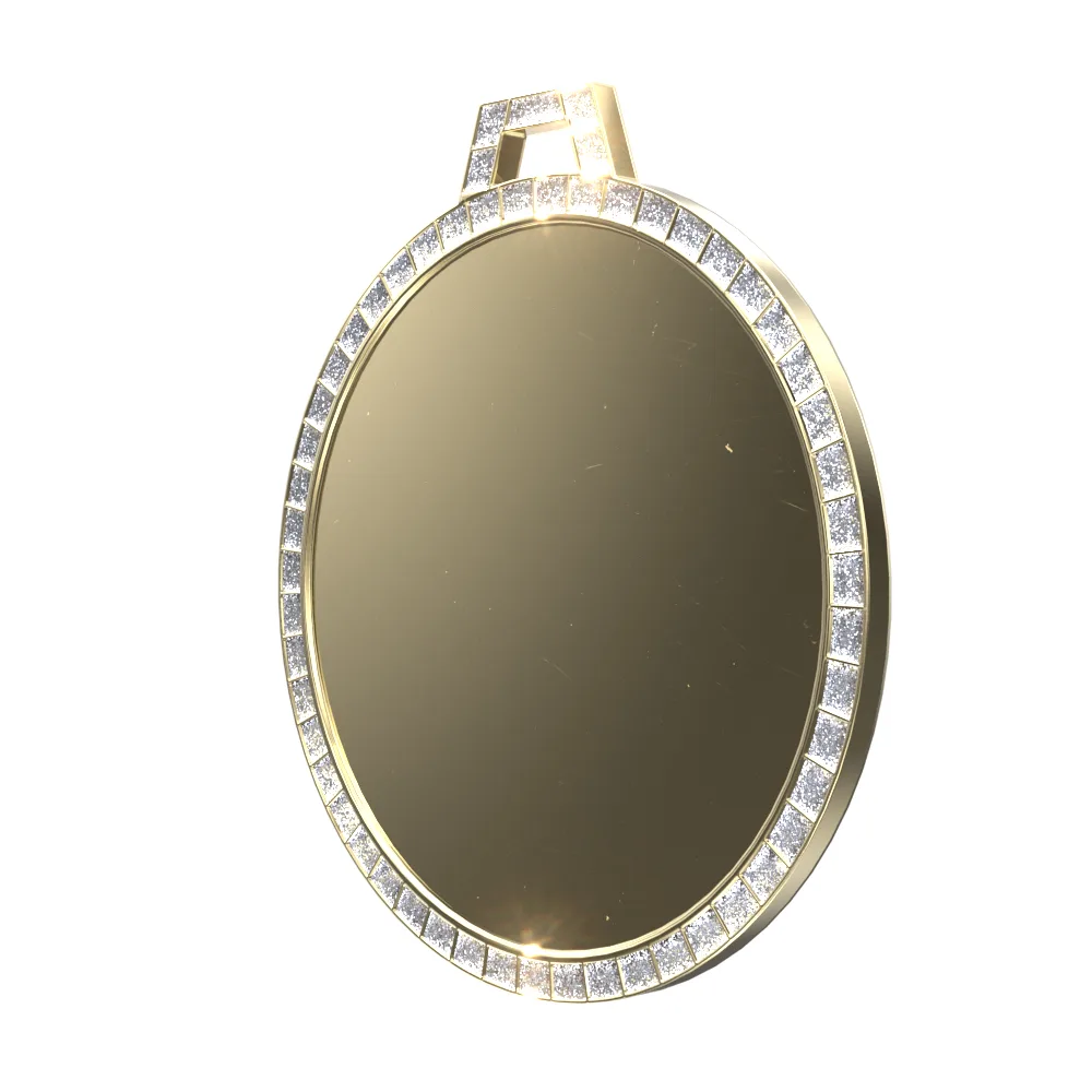 Vibraprint® Bright White GEM Insert Medallion (2-1/4") view 5