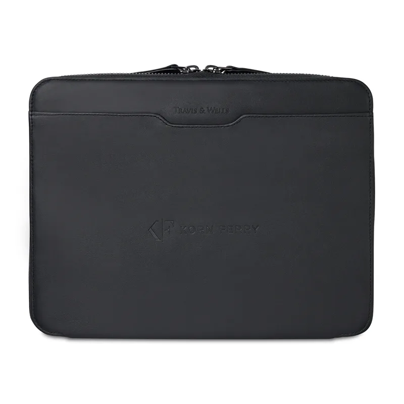 Travis & Wells® Envoy Executive Zipper Close Padfolio - Black
