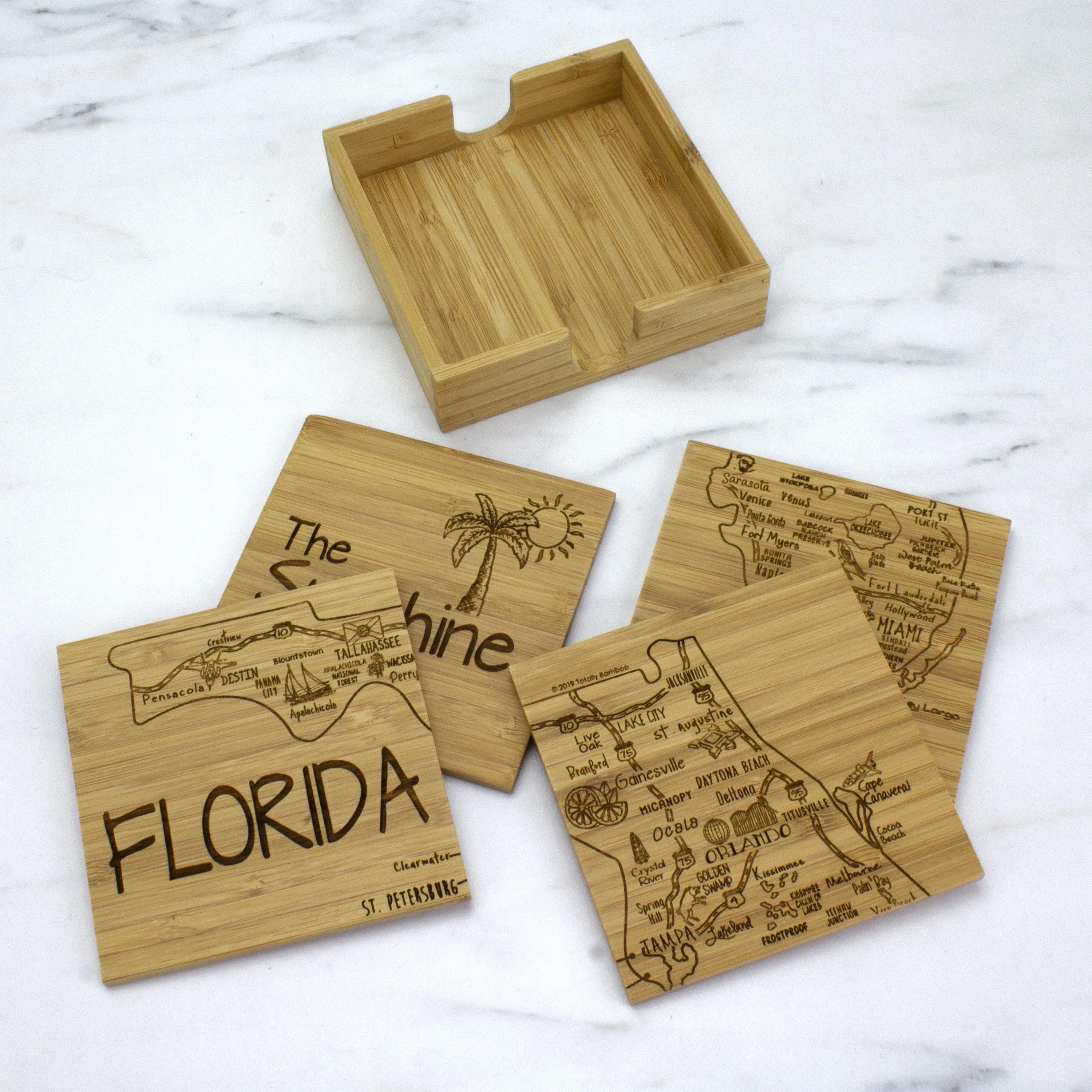 Florida Puzzle Coaster Set view 2