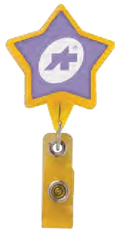 Jumbo Star Retractable Badge Reel view 2