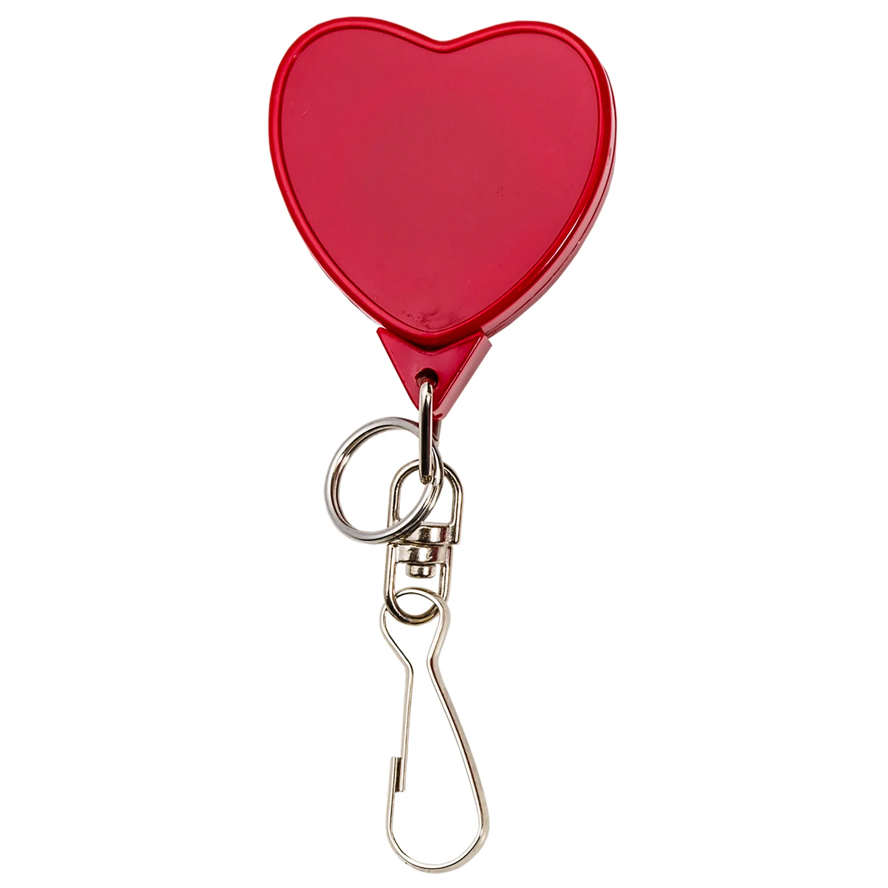Bamboo Jumbo Heart Retractable Badge Reel view 2