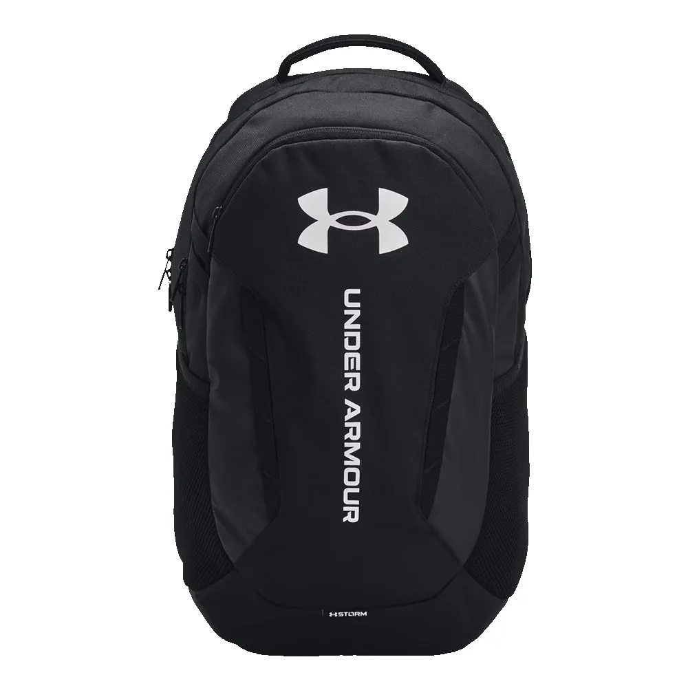 Under Armour Hustle 6.0 Backpack - Black/Black/White