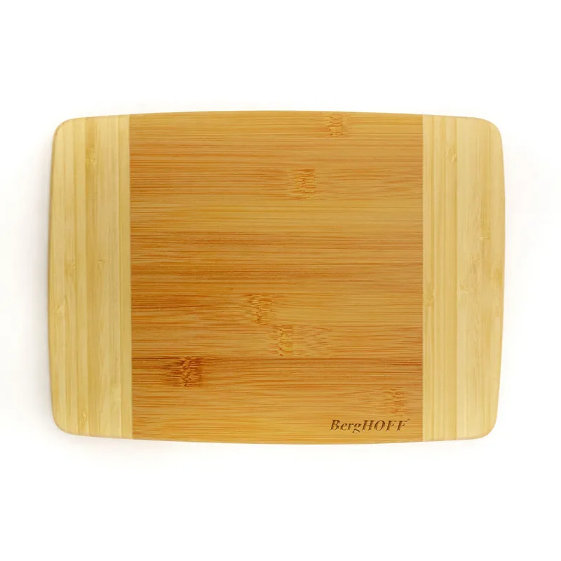 BergHoff Bamboo Rectangular Cutting Board, Two-Tone, 10.6X7.7X0.6"