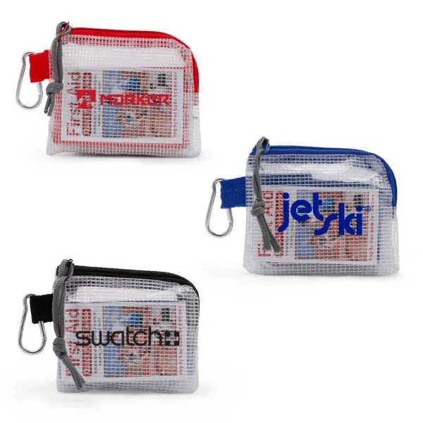 Outdoor Safety & First Aid Kit in a Zippered Clear Nylon Bag view 2