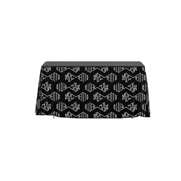 IMPORT 4' Open-Back Full Color Drape Table Throw view 2
