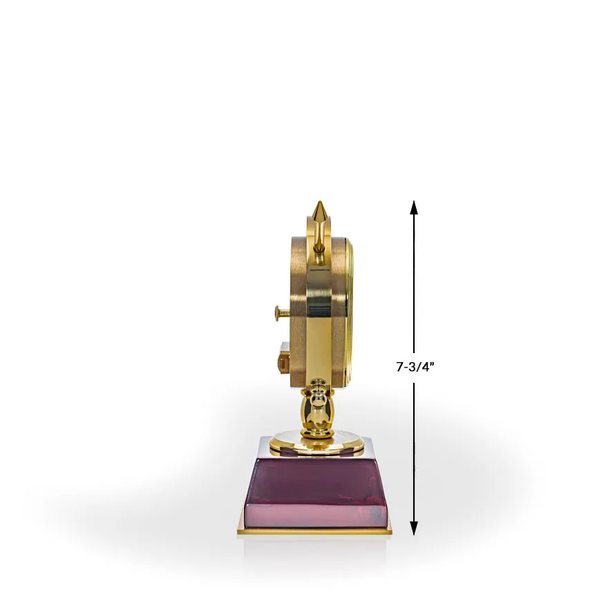 Manawa Rotating Gold Clock view 4