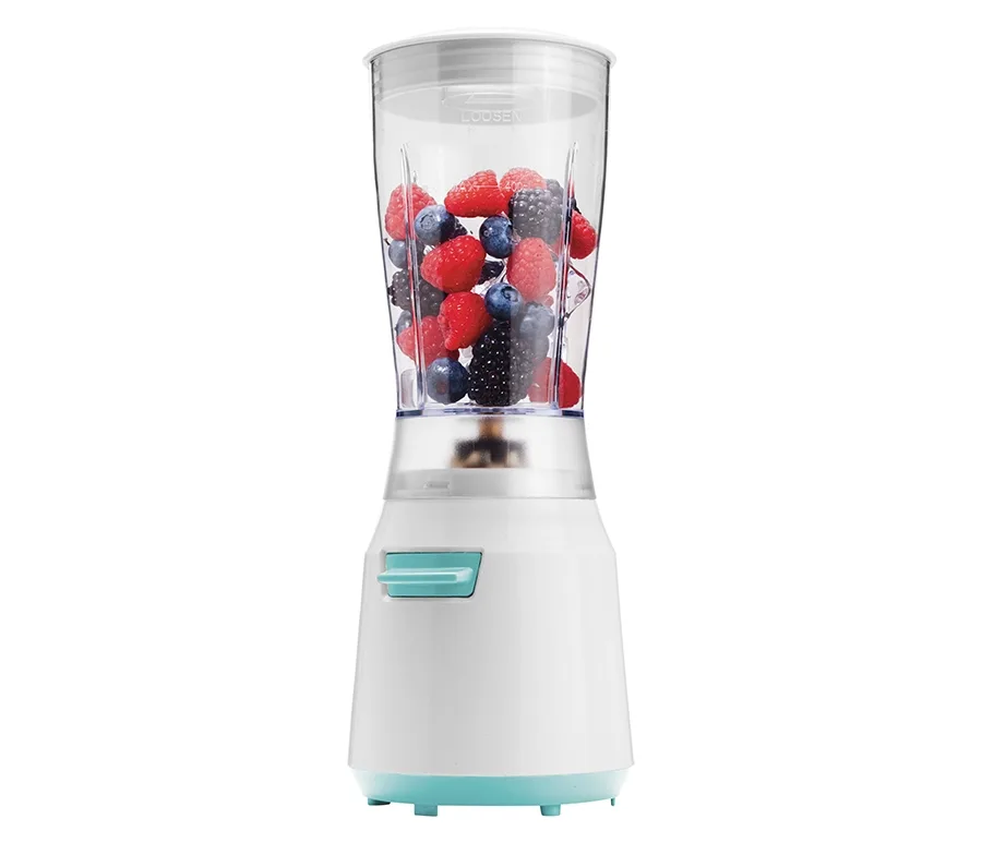 14 Oz. White/Blue Personal Blender