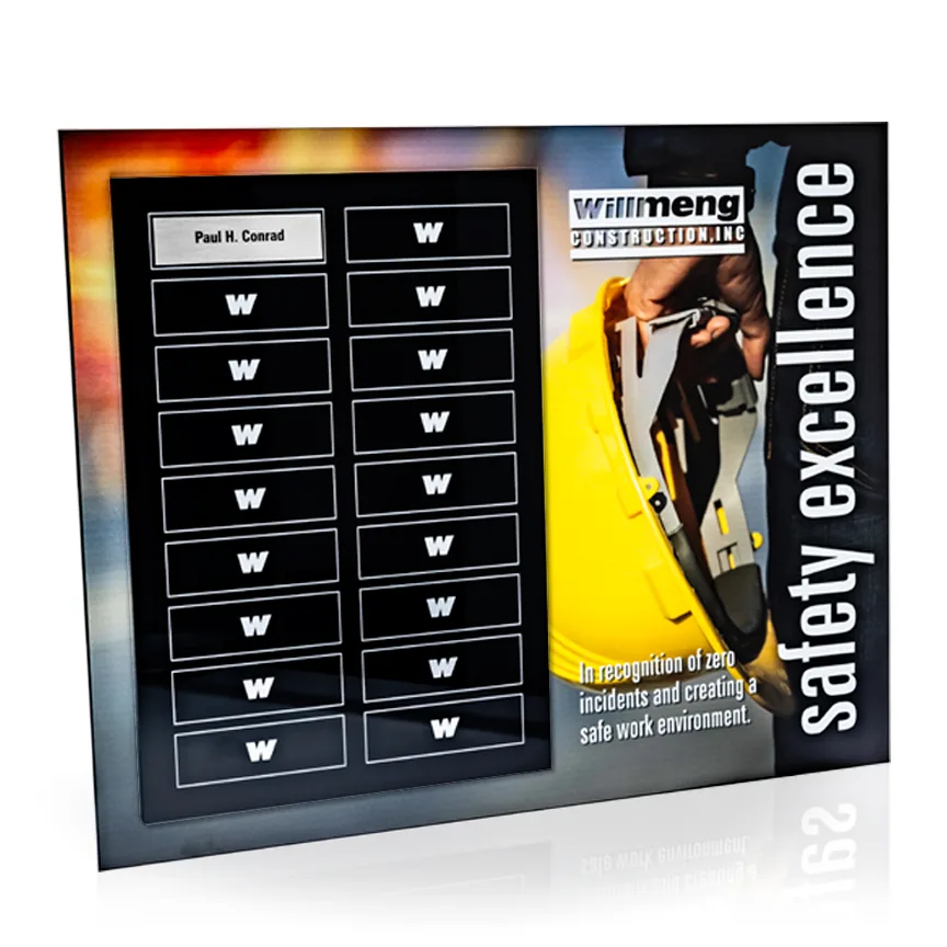 Radiant Perpetual Award Plaque - 12x15, Horizontal