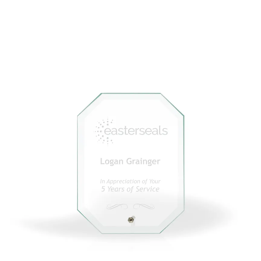 Lucas Beveled Clipped Corner 5x7 Award view 3