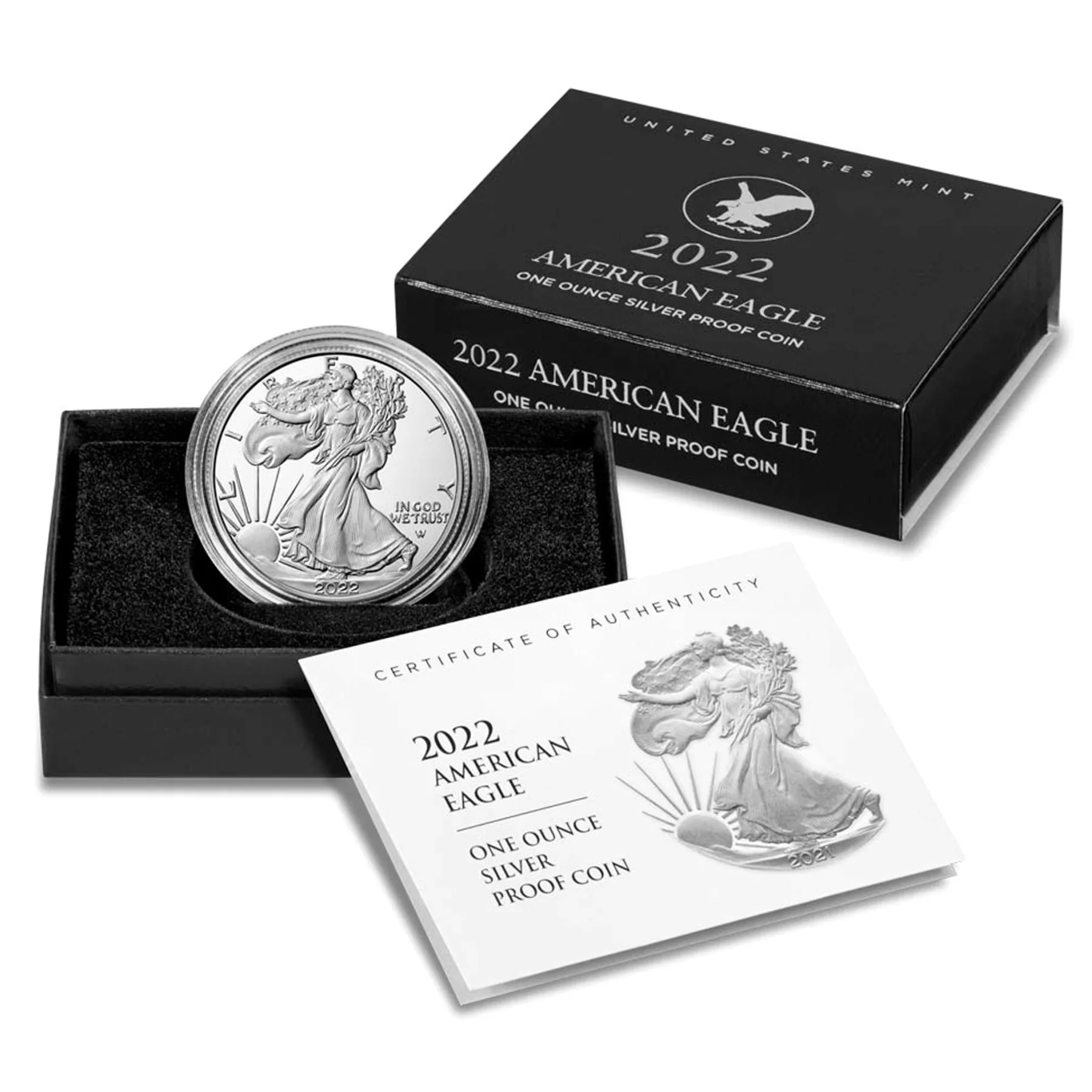 Antwerp Silver US Treasury American Eagle Proof 1 Ounce Silver Coin
