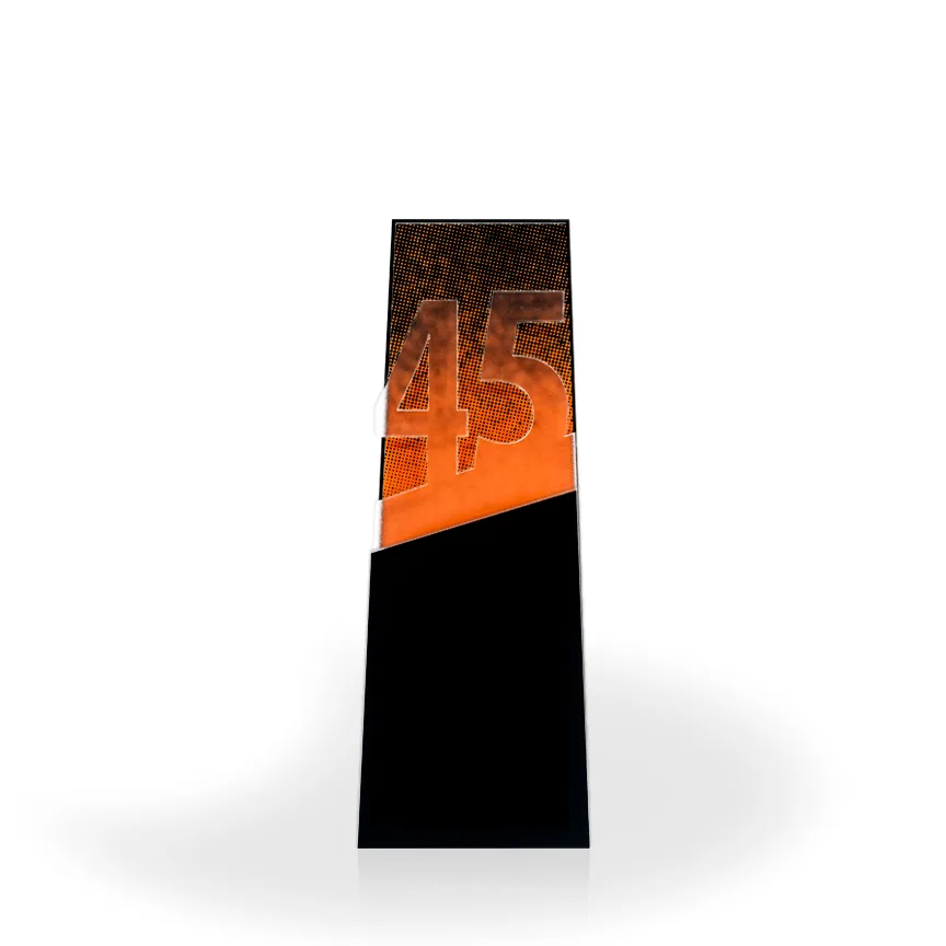 45 Flow Acrylic Desktop Award view 2