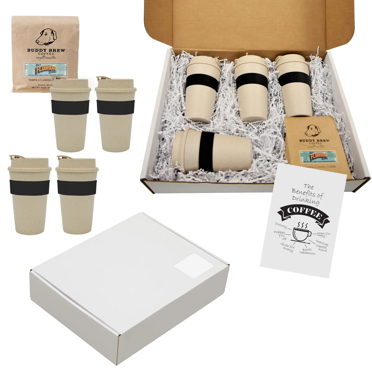 Buddy Brew Coffee Gift Set For Four view 3