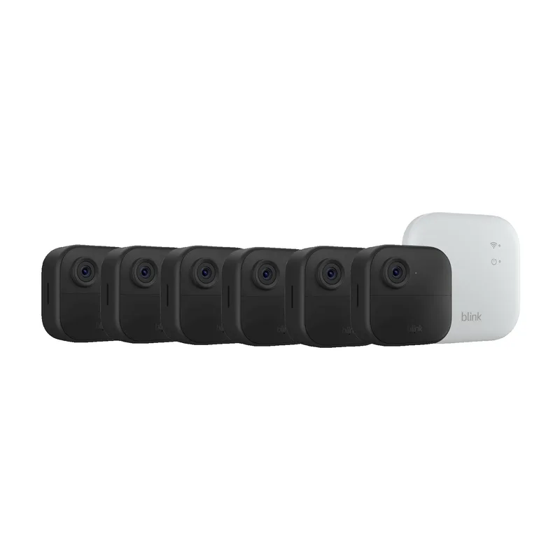 Blink Outdoor 4 XR Security Camera - 6 Camera System - Black