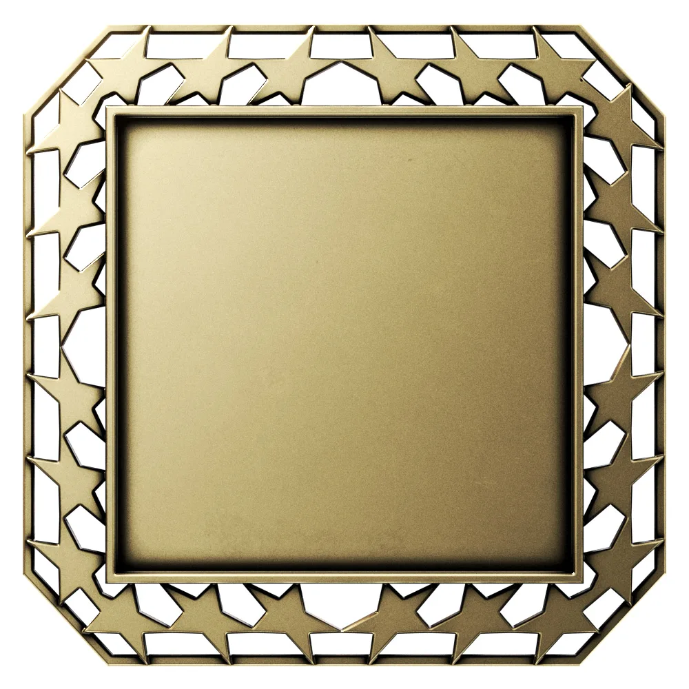 Vibraprint® Bright Star Border Square Insert Medallions (2-3/4") view 2