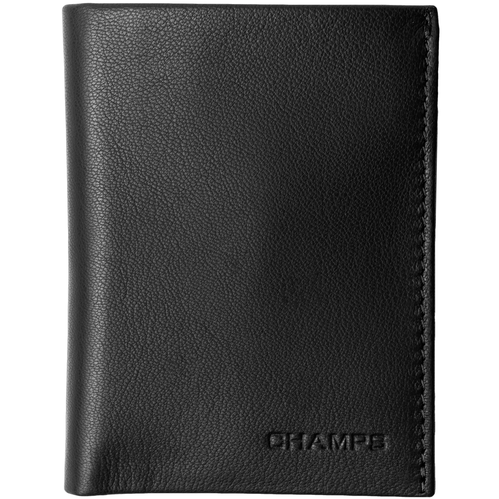 Champs Luggage Black Slim Sleeve Cardholder Wallet Size 3.5"X4.25"X0.5"