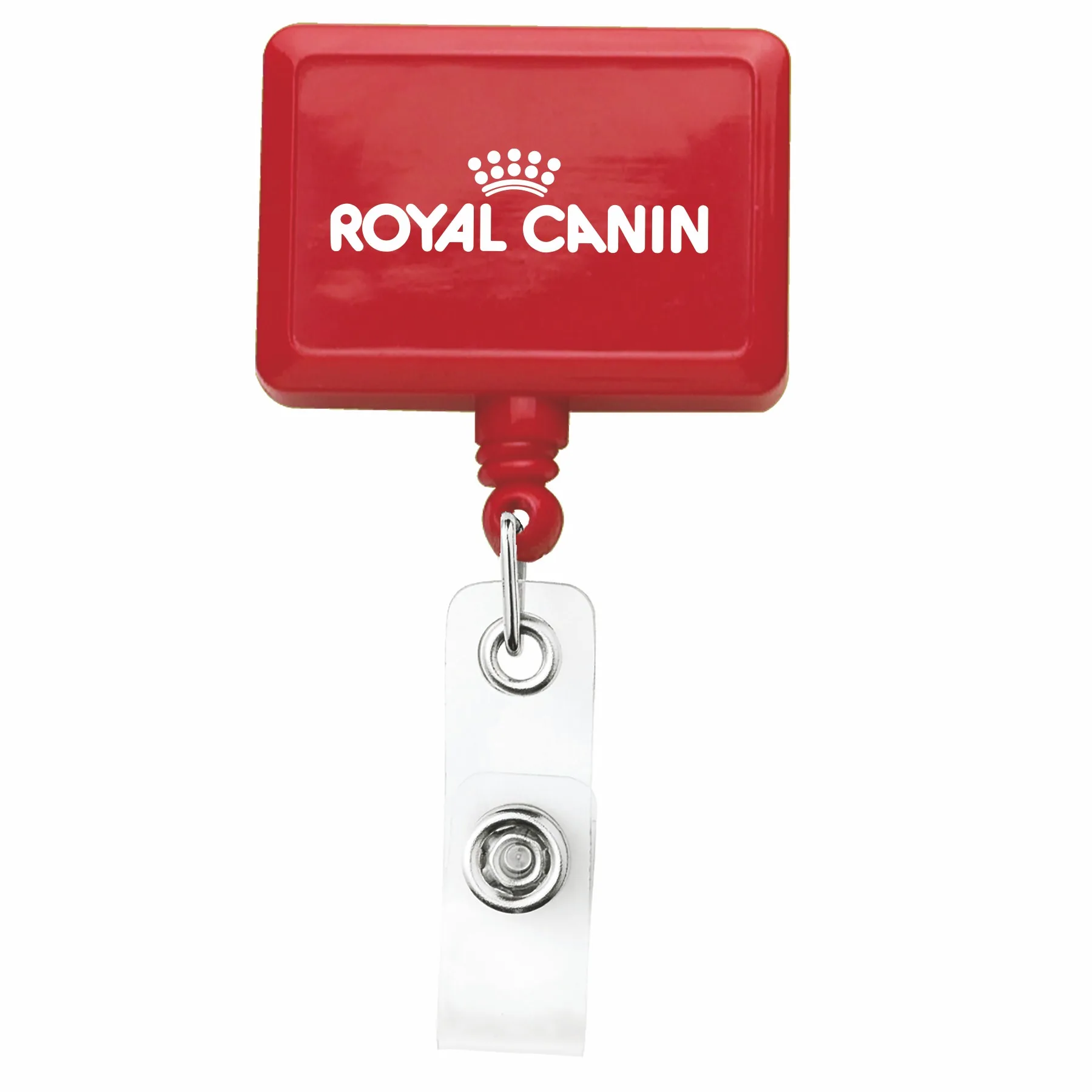 Rectangle Retractable Badge Reel w/belt cliip view 6