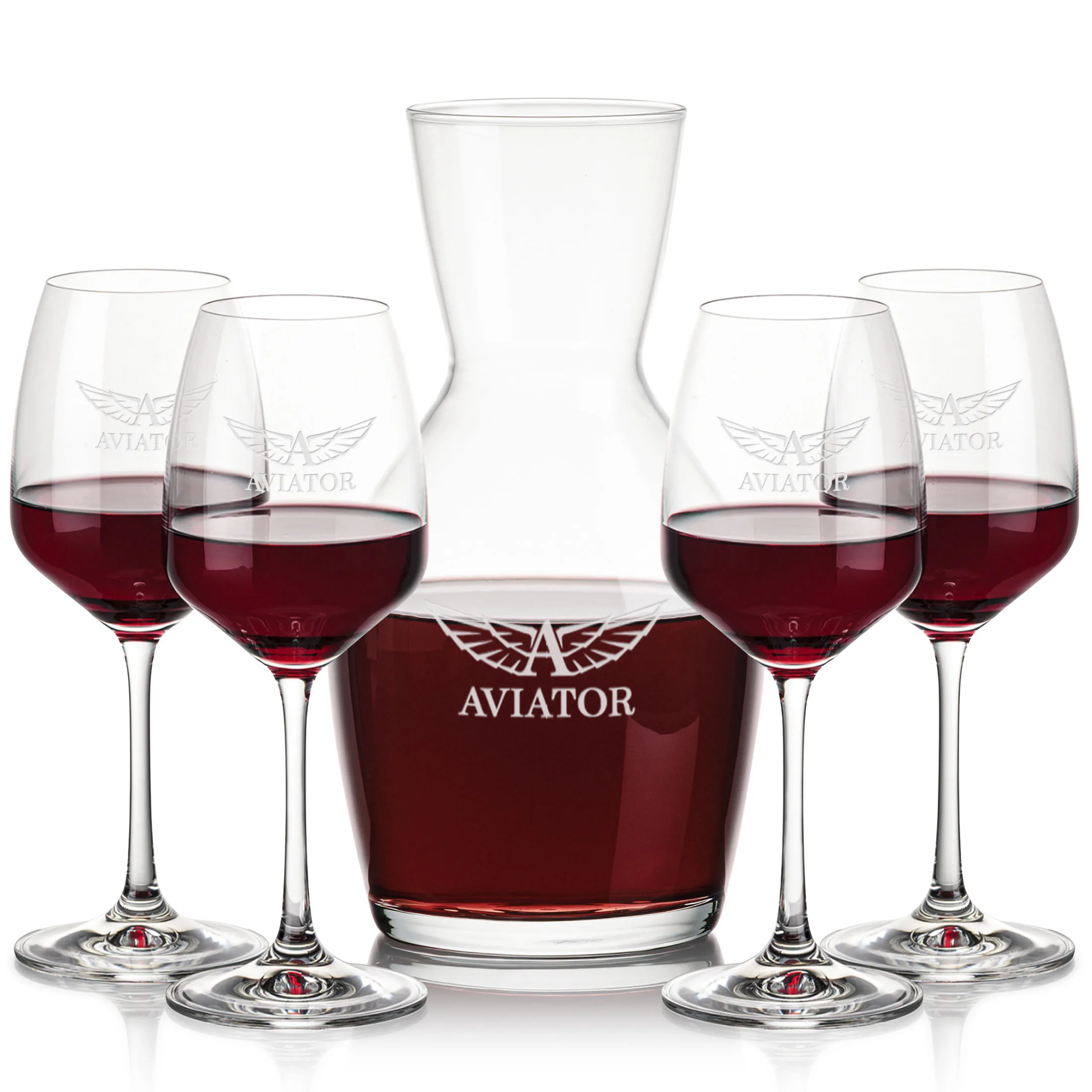 Carafe & 4 Wine