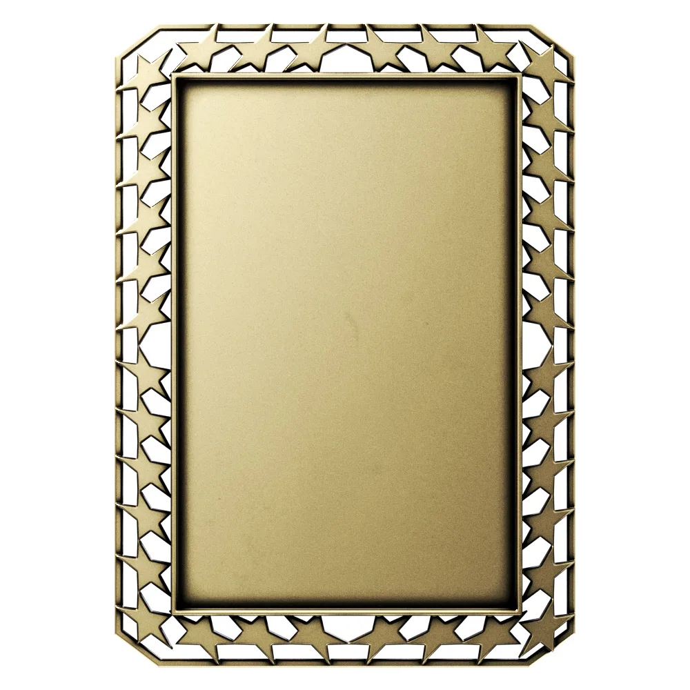 Vibraprint® Bright Star Border Rectangle Insert Medallions (3-1/2") view 2