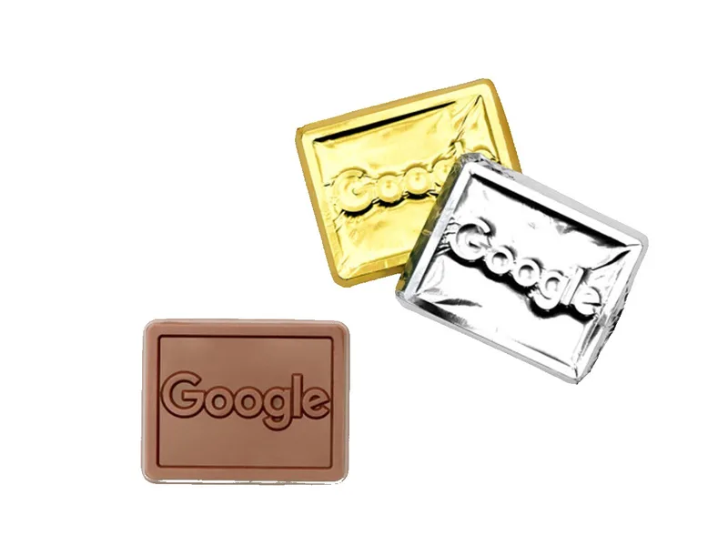 Premium Custom Foil-wrapped Chocolate Rectangle
