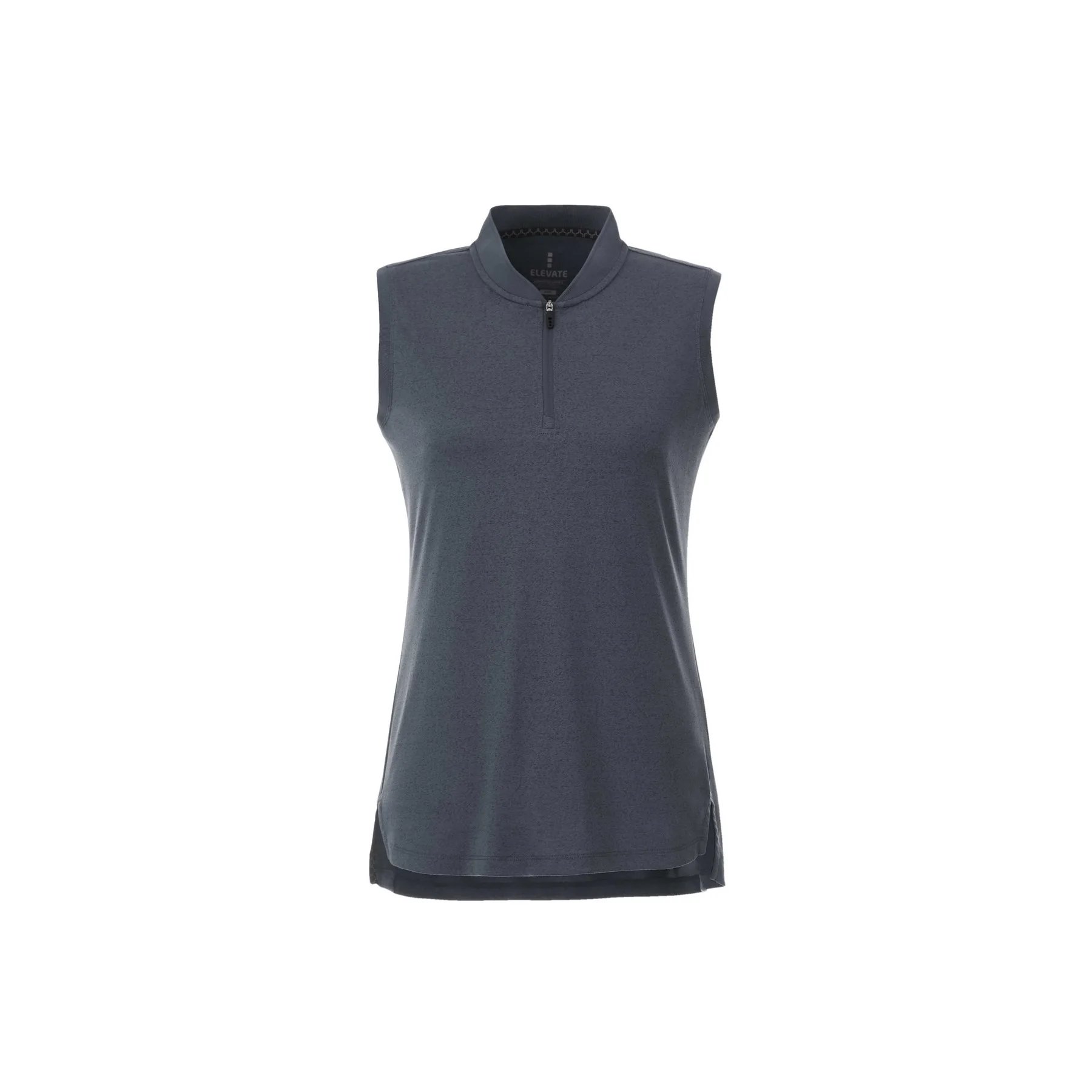 Women's KINPORT Sleeveless Zip Up Stand Collar Performance Polo view 3