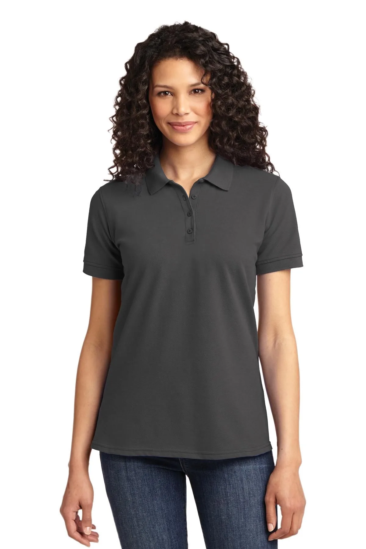 Port & Co™ Women's Core Blend Pique Polo.
