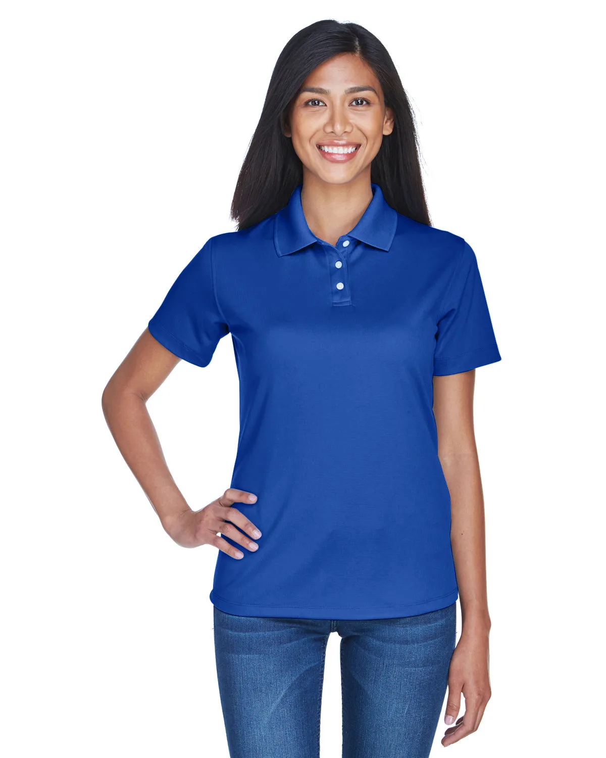ULTRACLUB Ladies' Cool & Dry Stain-Release Performance Polo view 4