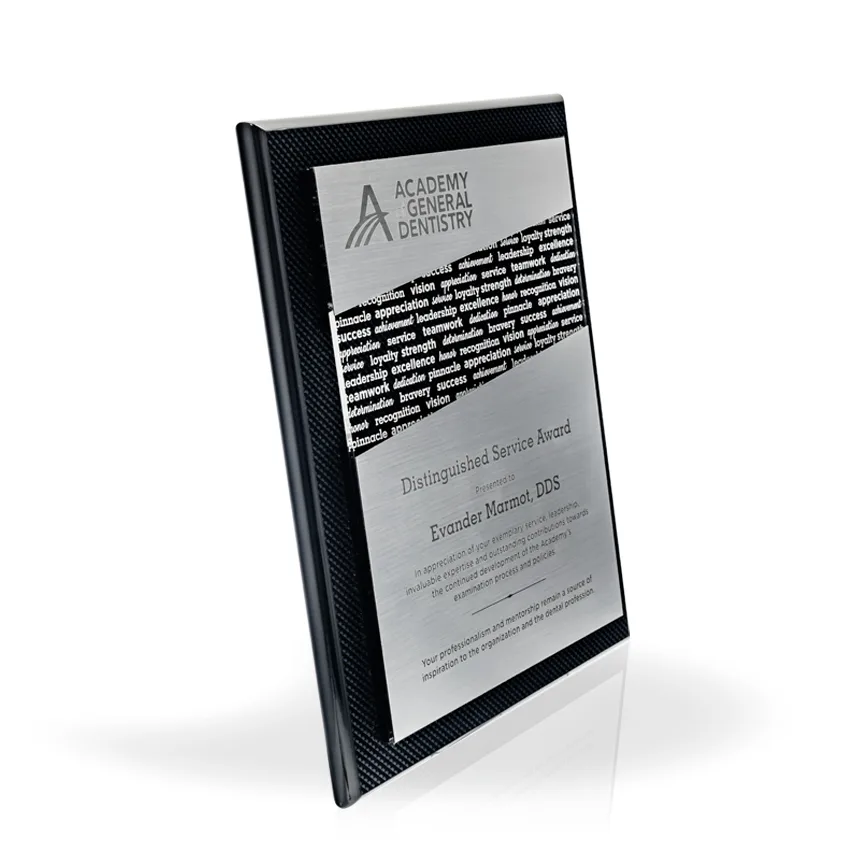 Graphite Words of Appreciation Plaque, 10.5" x 13" view 3