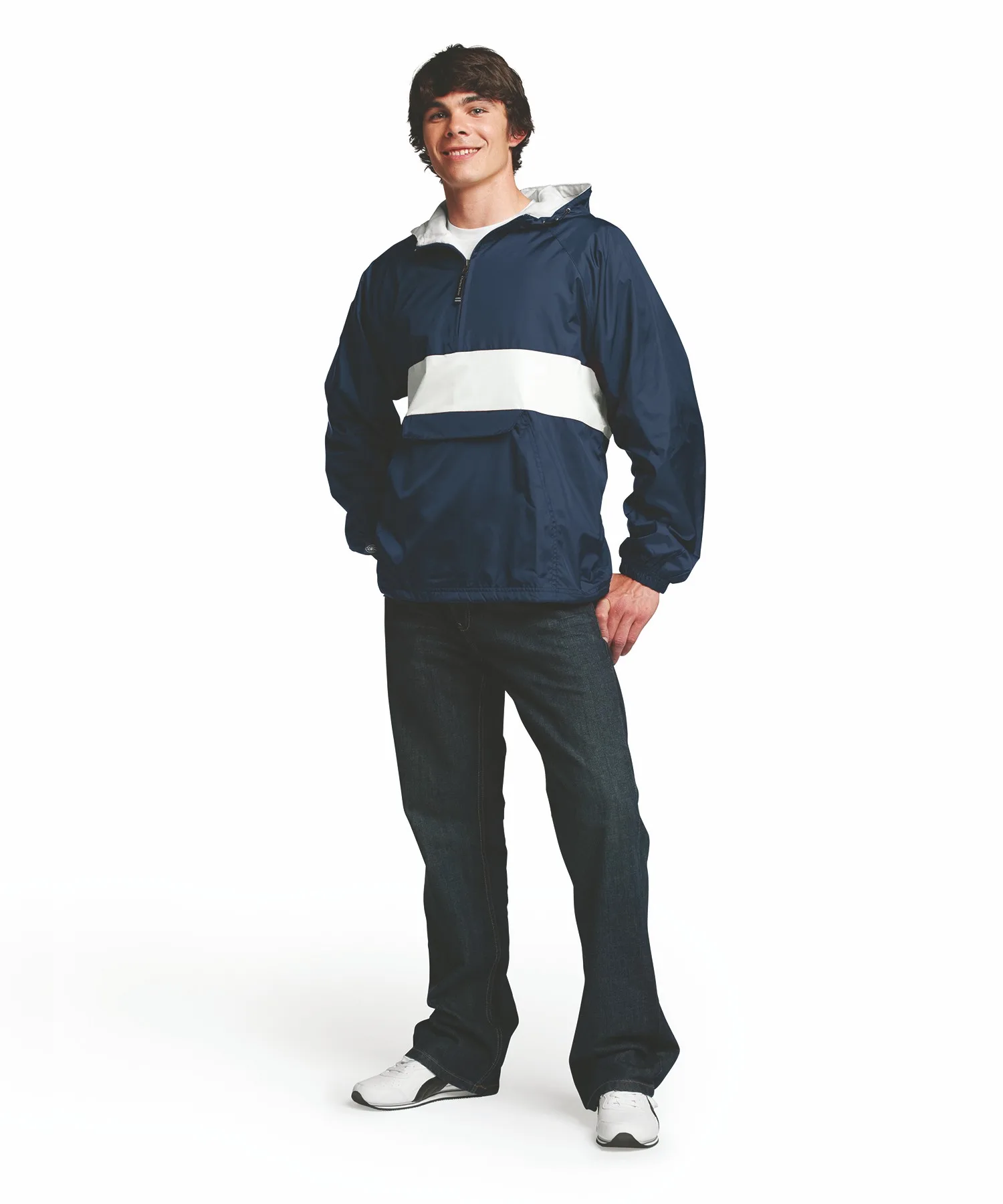 Unisex Classic Striped Pullover Jacket view 6