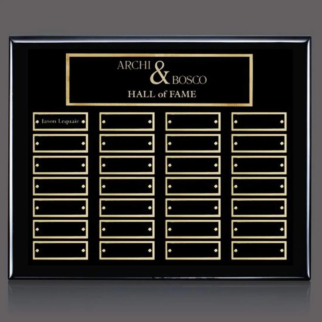Black, Gold, 28 Plates