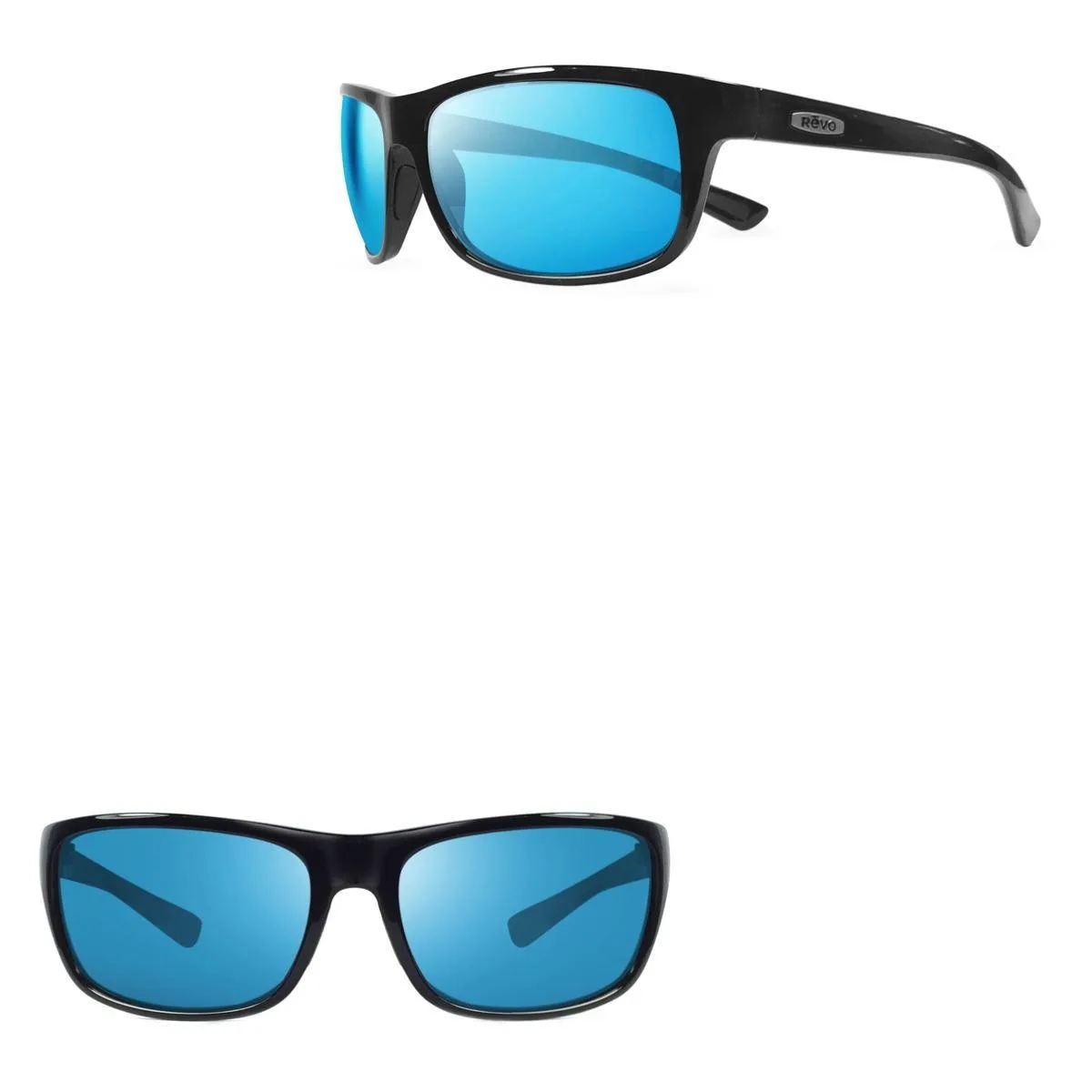 Revo Sunglasses Jude Crystal Glass Lens Sports Wrap - Matte Black