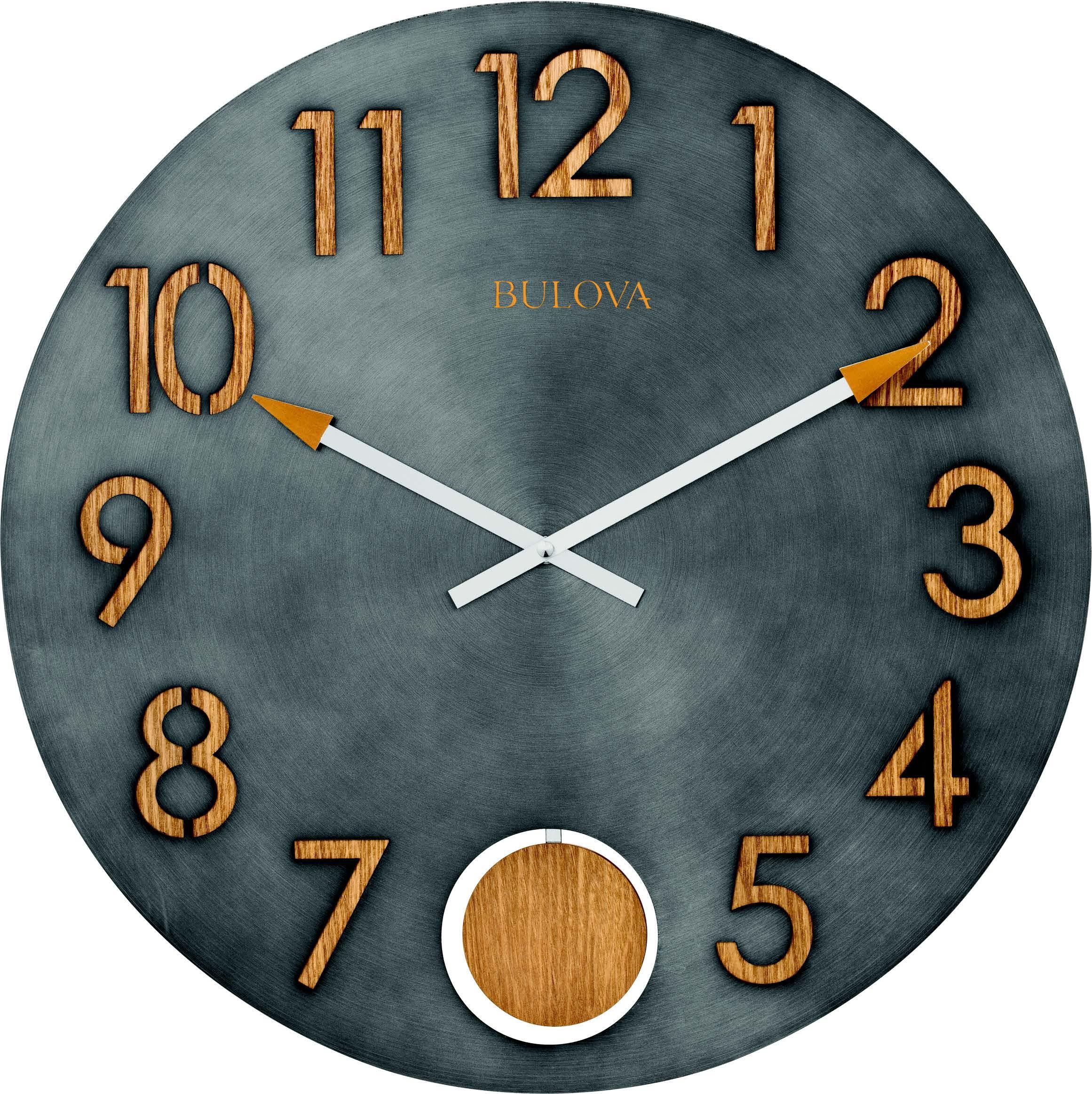 Bulova Clocks Flatiron Wall Clock