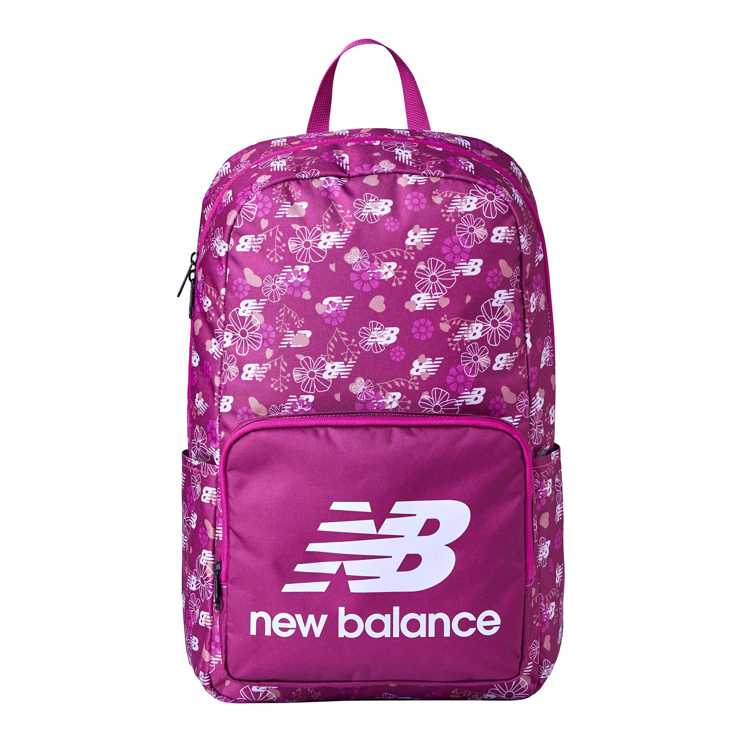 New Balance Kids Purple Printed Backpack Size 18.3 X 12.2 X4.3