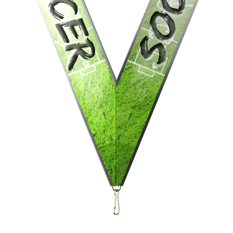 Sublimated Soccer Neckband w/ Quick Clip (1-1/2" X 34")