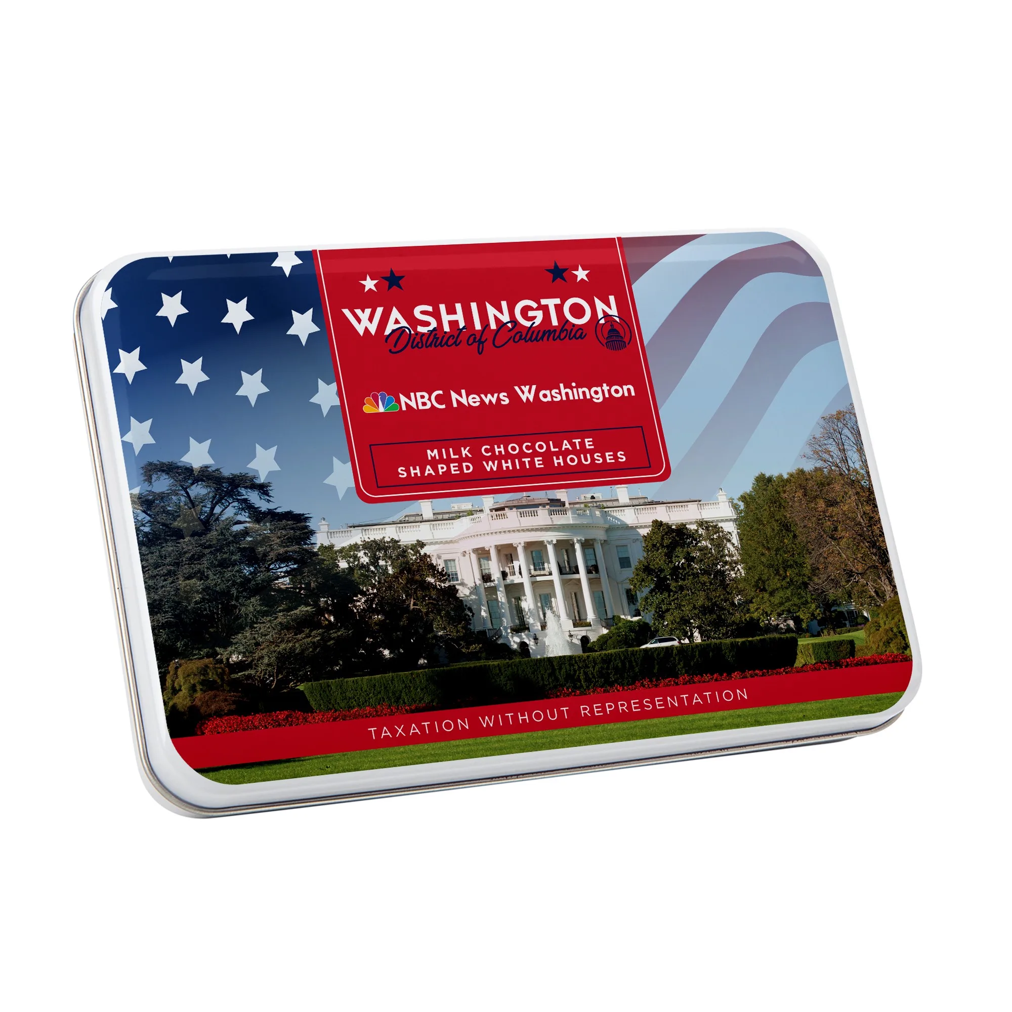 Gift Tin with White House Chocolates view 2
