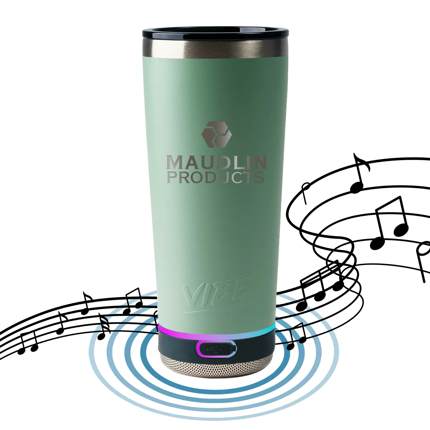 Vibe Speaker 18 Oz. Laser Engraved Tumbler