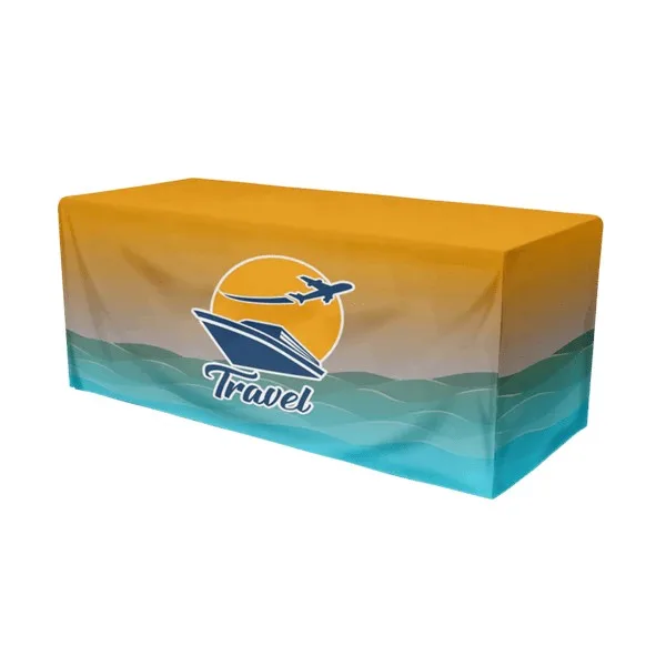 IMPORT 8' Fitted Open-Back Full-Color Table Throw view 2