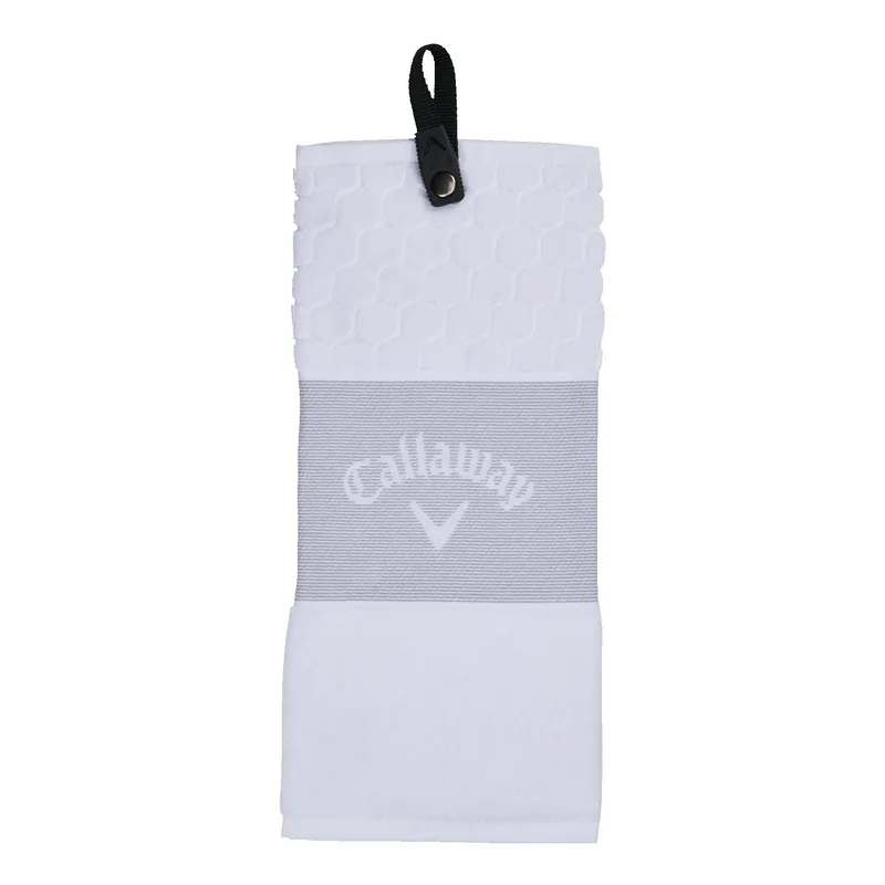Callaway Trifold Towel - White