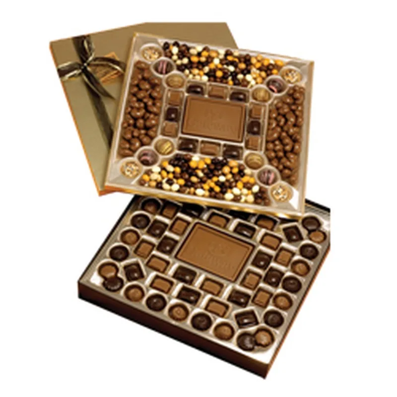 3.75 Lb. Double Layer Chocolate / Confection Gift Box